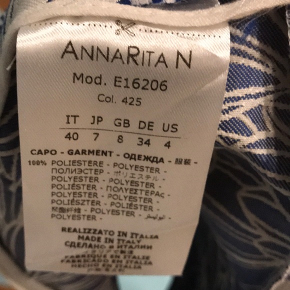 Annarita N Brocade floral skirt Made in Italy - Picture 8 of 8